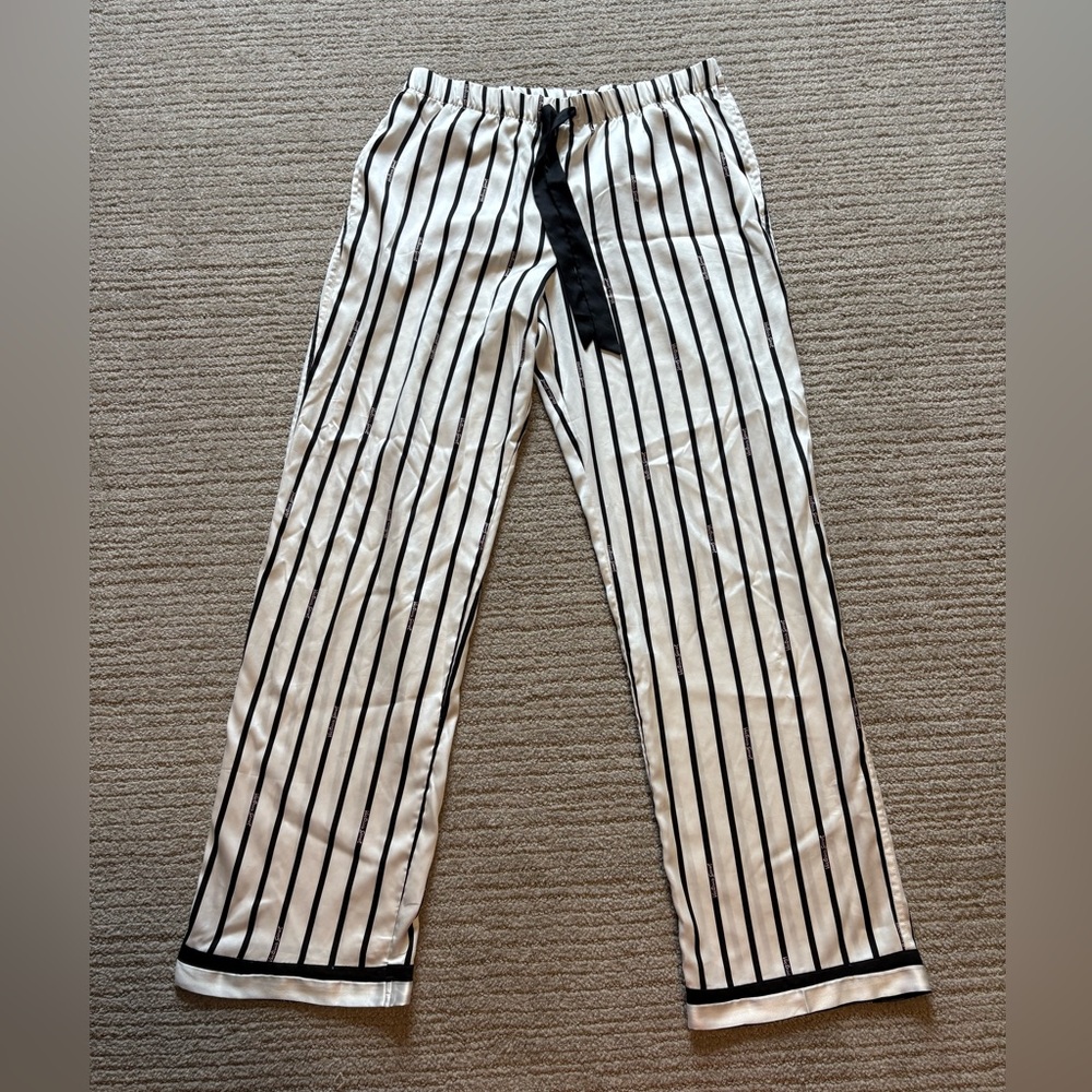 Victoria's Secret Black and White Striped Pants